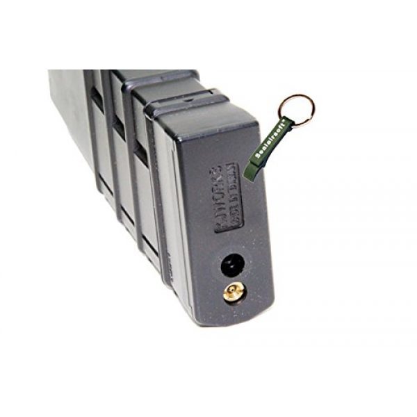 KJW Airsoft Gun Magazine 4 KJ Works 30rds Airsoft Metal 6mm GAS Canadian Magazine For M4 Series GBB BLK -Mobile Ring Included