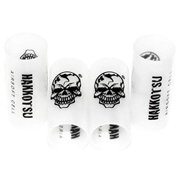 Airsoft Gang Airsoft Gun Magazine 1 Airsoft Parts APS 4pcs CO2 Ejecting Shotgun Shell Replacement Hulls for CAM870 Transparent White