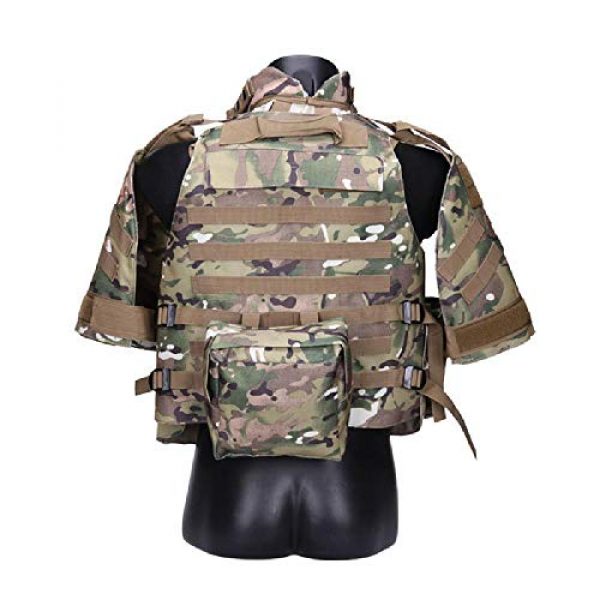 BGJ Airsoft Tactical Vest 5 Tactics Camouflage Vest Phantom Protective Modular Vest Body Armor Airsoft Wargame Hunting Outdoor Sports Activities