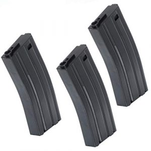 Airsoft Gang Airsoft Gun Magazine 1 Airsoft Parts 3pcs 120rd Mag Mid-Cap Econ Magazine for M4 M16 Series Black