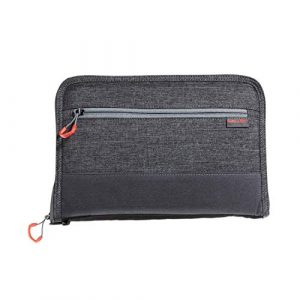 Allen Company Pistol Case 1 Allen Company 11 inch Auto-Fit 2.0 Deluxe Handgun Case, Gray/Red