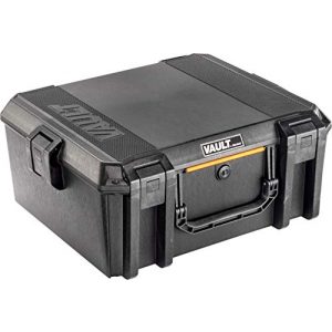 Pelican Pistol Case 1 Vault by Pelican - V600 Large Pistol/Equipment Case with Foam (Black)