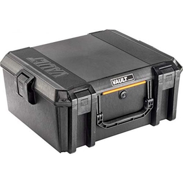 Pelican Pistol Case 1 Vault by Pelican - V600 Large Pistol/Equipment Case with Foam (Black)