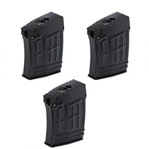 Generica Airsoft Gun Magazine 1 Generica Airsoft Spare Parts CYMA 3pcs 80rd Metal Mag Mid-Cap Magazine for RS CYMA SVD Sniper