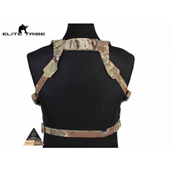 Elite Tribe Airsoft Tactical Vest 4 Tactical Vest Easy Chest Rig Military Carrier Vest Multicam