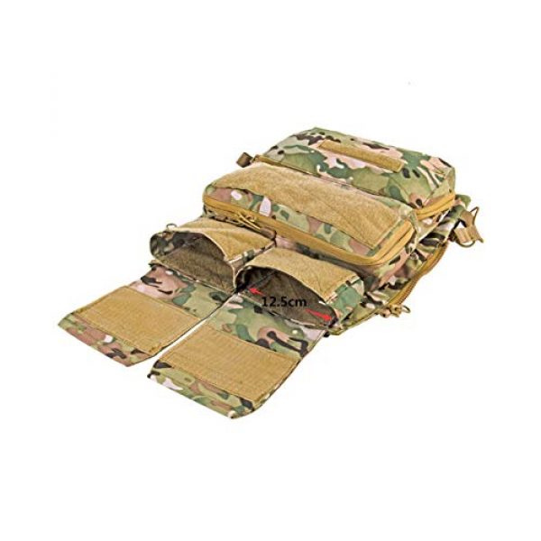OAREA Airsoft Tactical Vest 7 OAREA TMC Multicam Pouch Bag Zip Panel NG Version for 16-18 AVS JPC2.0 CPC Tactical Vest