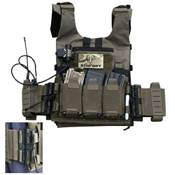 YIFAN Airsoft Tactical Vest 1 YIFAN Tactical Shooting Range Training Vest for Men Quick Release, 500D Nylon Outdoor Vest with Pockets for Combat Training, Field Operations, Hunting, Travel
