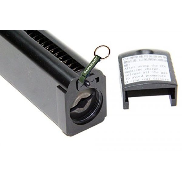 KJW Airsoft Gun Magazine 4 KJ Works 31rds Airsoft Metal 6mm CO2 Magazine For KP06 Hi-Capa GBB -Mobile Ring Included