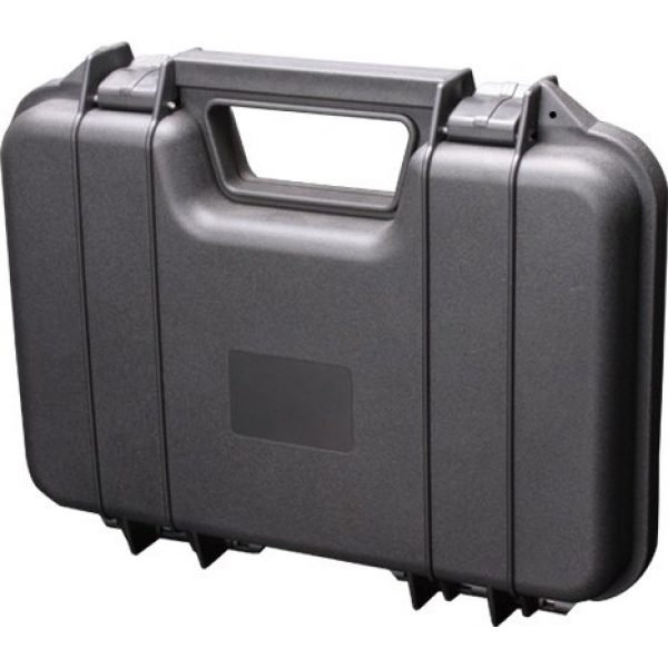 A&N Pistol Case 5 A&N Gun Pistol Handgun Firearm Revolver Hard Durable Portable Lockable Case Safe - Black Red Tan