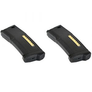 Airsoft Shopping Mall Airsoft Gun Magazine 1 Airsoft Shooting Gear 2pcs Pack PTS EPM 150rd Enhanced Polymer Magazine AEG Black