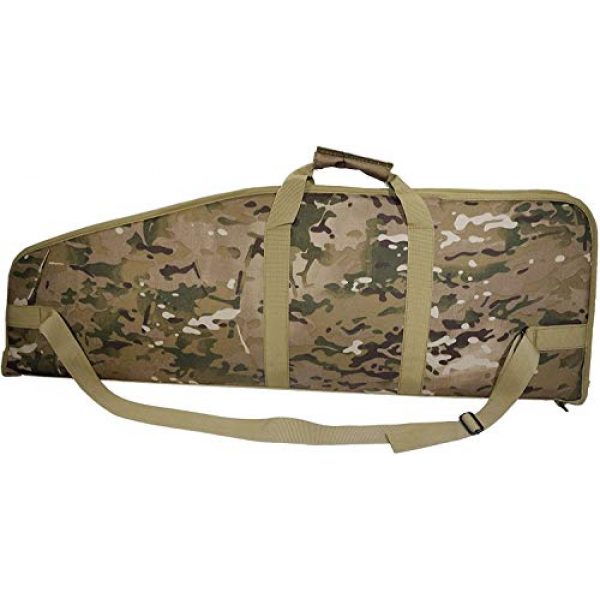 FieldTeq Rifle Case 3 FieldTeq Range Master Soft Sided Tactical Carbine Gun Case - Shoulder Strap Sling Performance Gear with Five Magazine Pouches for Hunting Shooting Range Sports Storage