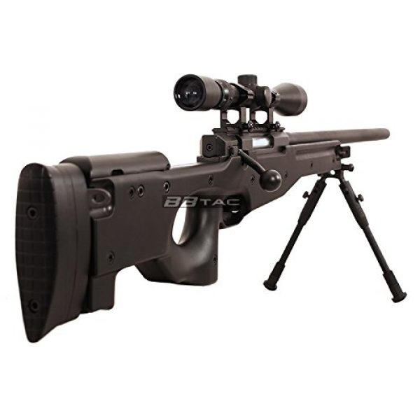 BBTac Airsoft Rifle 3 BBTac b96 awp airsoft sniper rifle with 3-9x40 scope and bi-pod warrior 1(Airsoft Gun)