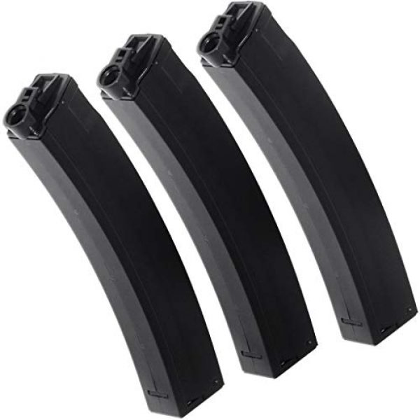 Generic Airsoft Gun Magazine 1 Airsoft Spare Parts 3pcs 250rd Hi-Cap Mag Magazine for JG Golden Eagle 6851 MP5 Series AEG Black