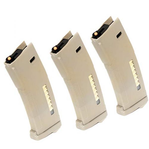 Generica Airsoft Gun Magazine 1 Airsoft Spare Parts PTS 3pcs 30/120rd Mag EPM Magazine for Tokyo Marui Recoil Shock Next Generation M4 Scar 416D AEG Dark Earth DE