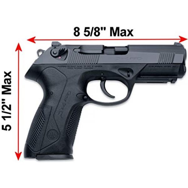 Case Club Pistol Case 4 Case Club Waterproof Pre-Customized 2 Pistol Case with Silica Gel to Help Prevent Gun Rust