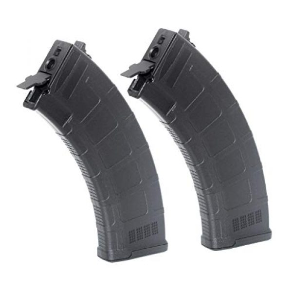 Generic Airsoft Gun Magazine 1 Airsoft Spare Parts CYMA 2pcs 600rd Plastic Waffle Hi-Cap Magazine for CYMA APS D-Boys ICS JG G&P Tokyo Marui AK Series AEG Black