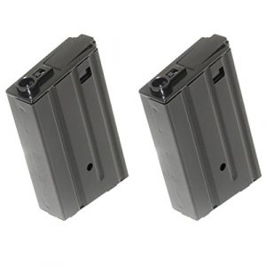 Airsoft Shopping Mall Airsoft Gun Magazine 1 Airsoft Shooting Gear 2pcs 120rd Mag Metal Magazine M4 M16VN Mag For M4 M16 AEG Black