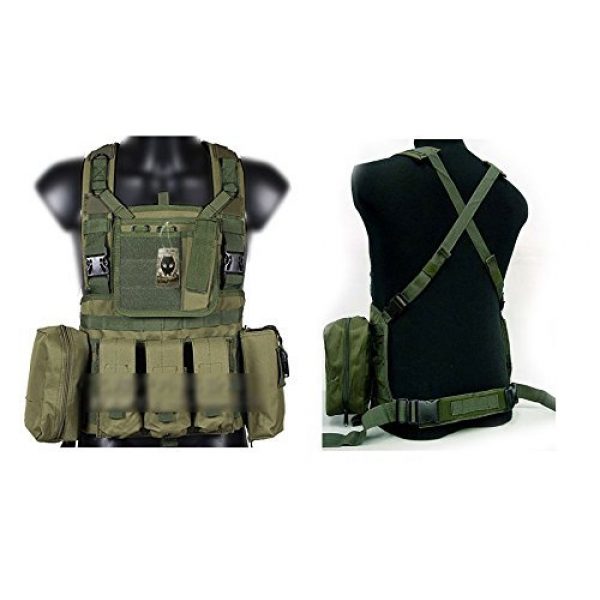 ATAIRSOFT Airsoft Tactical Vest 1 ATAIRSOFT Tactical Airsoft Paintball MOLLE RRV Assault Military Hunting Vest with Pouches