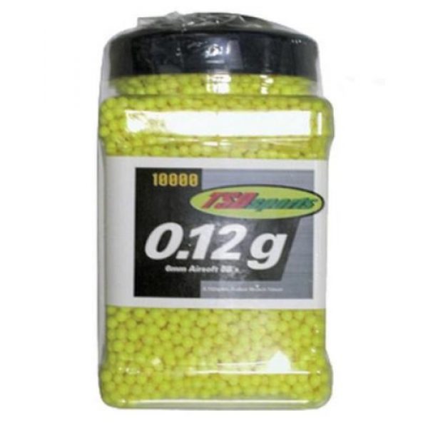 TSD Airsoft BB 1 TSD Sports 10,000 ct. Jar Plastic Yellow Airsoft BBS (6mm, 0.12g)