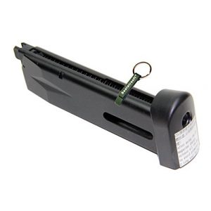 KJW Airsoft Gun Magazine 1 KJ Works 24rds Airsoft Metal 6mm CO2 Magazine For P226 KP01 GBB -Mobile Ring Included
