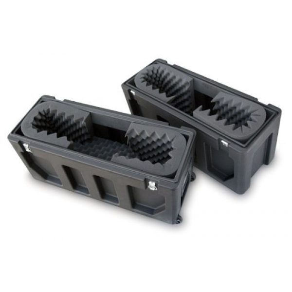 SKB Pistol Case 4 SKB Equipment Case, Roto-Molded LCD Case fits 20 - 26 Screens, Universal Foam Pad Set