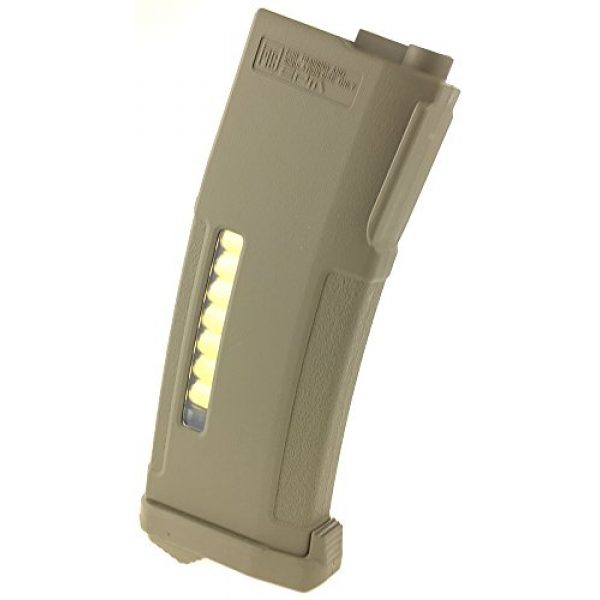 SportPro Airsoft Gun Magazine 2 SportPro 150 Round PTS EPM Polymer Medium Capacity Magazine for AEG M4 M16 Airsoft - Dark Earth