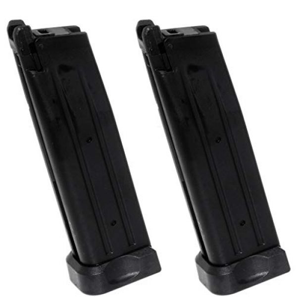 Generic Airsoft Gun Magazine 1 Airsoft Spare Parts 2pcs 30rd Gas Mag Magazine for Army R501 KJ KP-05 Zeon WE Armorer Works Tokyo Marui Hi-Capa 5.1 GBB Pistol