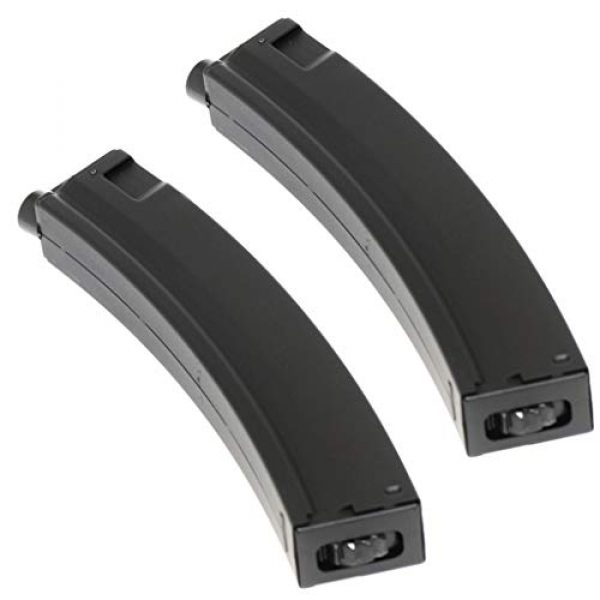 Generica Airsoft Gun Magazine 1 Airsoft Spare Parts 2pcs Pack CYMA 260rd Hi-Cap Magazine for MP5 Series AEG Black
