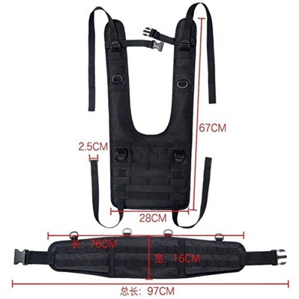 Shefure Airsoft Tactical Vest 6 Shefure Tactical H-Harness Waist Battle Belt Suspenders Hunting Molle Vest Chest Rig