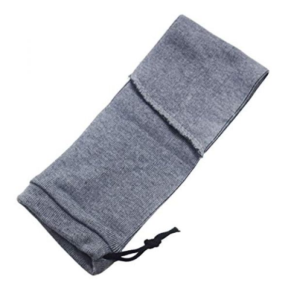 Estary Ranks Pistol Case 2 Estary Ranks Silicone Treated Knit Handgun Gun Sock 14" for Pistols,Handgun Sleeve Easily Fits Your Pistol or Revolver