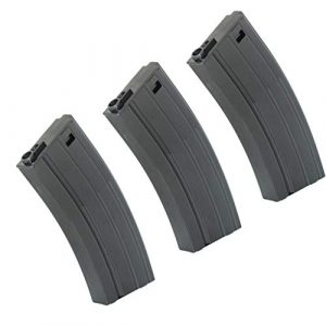 Generica Airsoft Gun Magazine 1 Airsoft Spare Parts CYMA 3pcs 190rd Mid-Cap Mag Magazine for M4 M16 Series Black