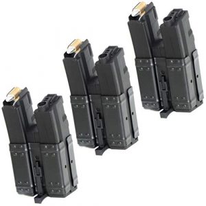 Generica Airsoft Gun Magazine 1 Airsoft Spare Parts CYMA 3pcs 250rd Short Mag Hi-Cap Dual Magazine for MP5 Series AEG Black