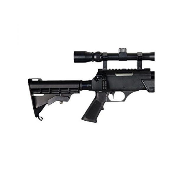 Well Airsoft Rifle 4 Well MB06AB Airsoft Bolt Action Sniper Rifle with Scope & Bipod FPS-460 - Black