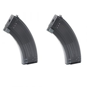 Airsoft Shopping Mall Airsoft Gun Magazine 1 Airsoft Shooting Gear 2pcs 500rd Mag Hi-Cap Magazine For AEG AK-Series Black