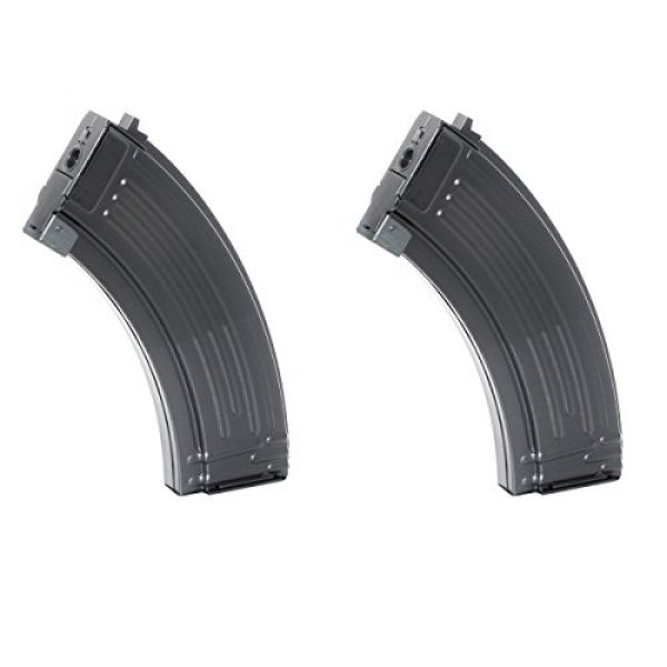 Airsoft Shopping Mall Airsoft Gun Magazine 1 Airsoft Shooting Gear 2pcs 500rd Mag Hi-Cap Magazine For AEG AK-Series Black