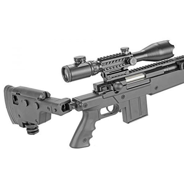 BBTac Airsoft Rifle 5 BBTac Well MB04 G-22 AWM Airsoft Sniper Rifle with 3-9 x 40 Scope and Bi-Pod