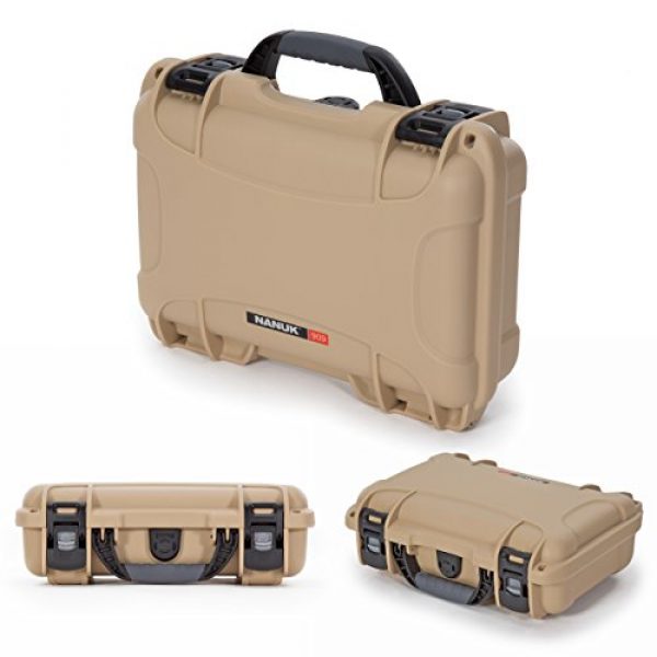 Nanuk Pistol Case 3 Nanuk Waterproof Hard Case for Revolvers with Custom 3UP Foam Insert