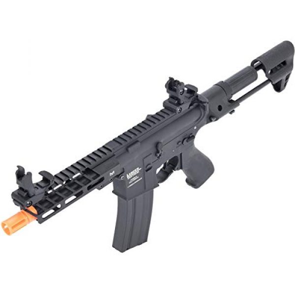 Lancer Tactical Airsoft Rifle 4 Lancer Tactical ProLine NEEDLETAIL PDW Airsoft AEG Rifle Low 350 FPS Black