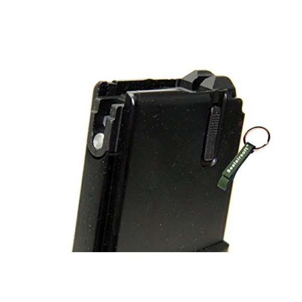 KJW Airsoft Gun Magazine 3 KJ Works 30rds Airsoft Metal 6mm GAS Canadian Magazine For M4 Series GBB BLK -Mobile Ring Included