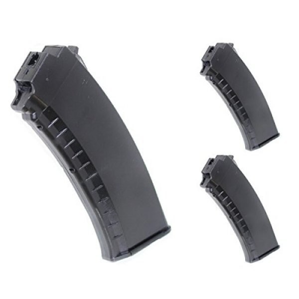 Airsoft Shopping Mall Airsoft Gun Magazine 1 Airsoft Shooting Gear 3pcs 60rd Mid-Cap Magazine For Tokyo Marui Next Gen AK AEG Black