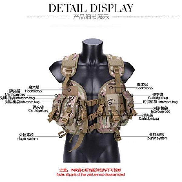HAOYUN Airsoft Tactical Vest 4 HAOYUN CQB Modular Protective Tactical Vest 97 Seal Water Bag Tactical Vest