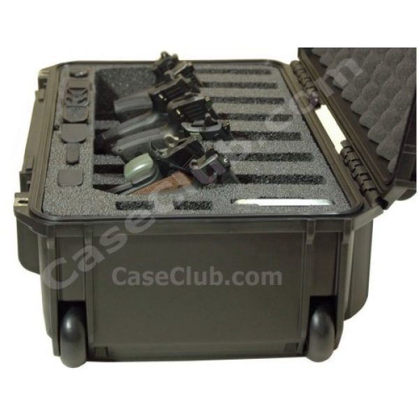Case Club Pistol Case 3 Case Club 7 Pistol Pre-Cut Waterproof Case with Silica Gel to Help Prevent Gun Rust