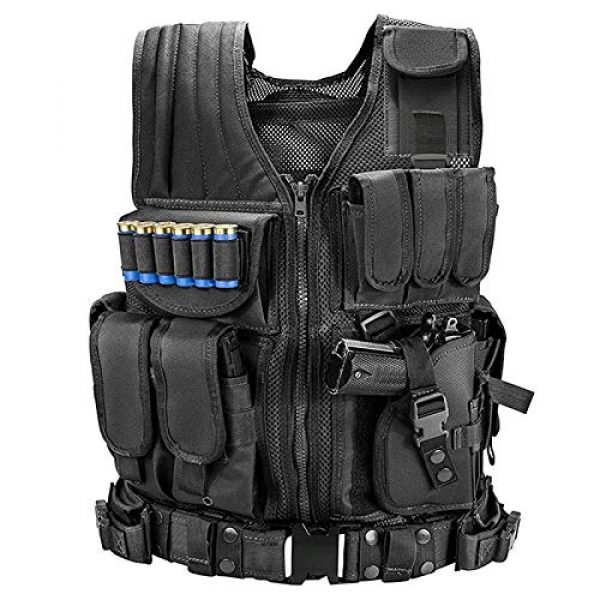 BGJ Airsoft Tactical Vest 7 BGJ Tactical Vest Military Combat Army Armor Vests Molle Airsoft Plate Carrier Swat Vest Outdoor Hunting Fishing CS Training Vest