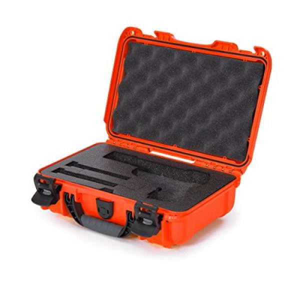 Nanuk Pistol Case 1 Nanuk 909 Waterproof Professional Glock Pistol/Gun Case, Military Approved with Custom Insert