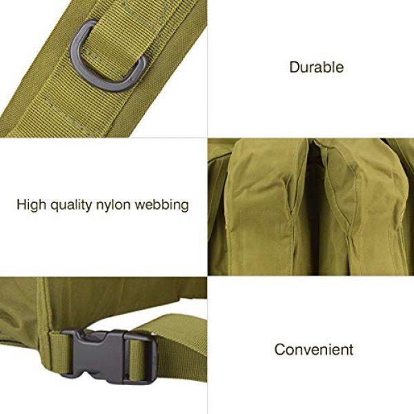 Yosoo Airsoft Tactical Vest 7 Yosoo Tactics Training Bag,Nylon Outdoor Tactics Vest Military Fan Camouflage Waistcoat Training Bag Equipment