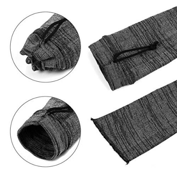 Gogoku Rifle Sock 4 Gogoku Gun Socks Gun Sock Silicone-Treated Rifle Socks Fit Scopes Knit Sleeve Case Dust Cover Outdoor Shooting Hunting Sack Storage Bag for Rifle Shotgun