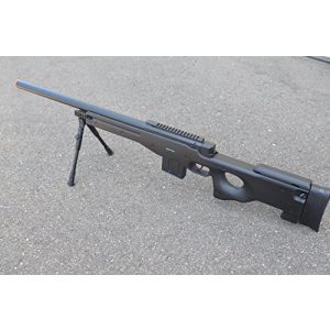 Well Airsoft Rifle 1 Well Full Metal L96 Bolt Action Spring Powered Sniper Rifle Airsoft Gun w/Bipods (Bipods package)