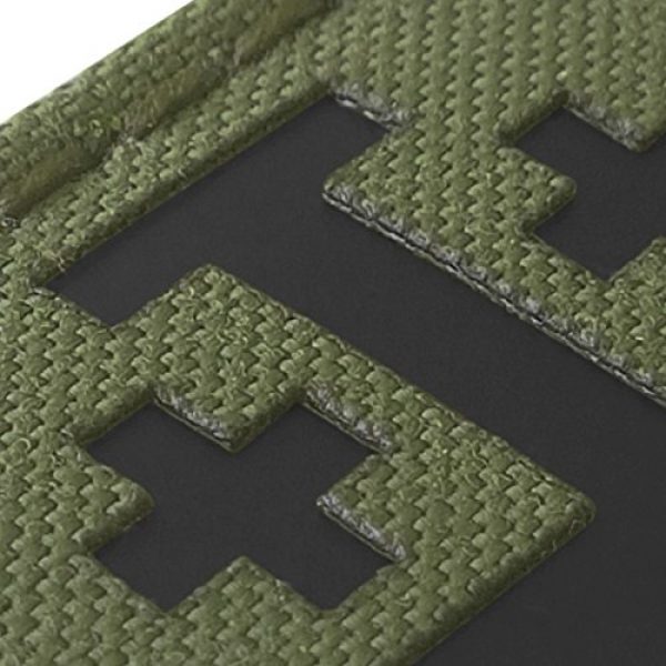 Tactical Freaky Airsoft Morale Patch 6 OD Green Olive Drab Infrared IR Order Holy Sepulchre Jerusalem Cross 2x2 Templar Tactical Morale Touch Fastener Patch