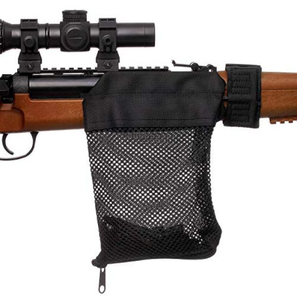 huntech Rifle Case 5 Mesh Brass Shell Catcher and Gun Sock Set