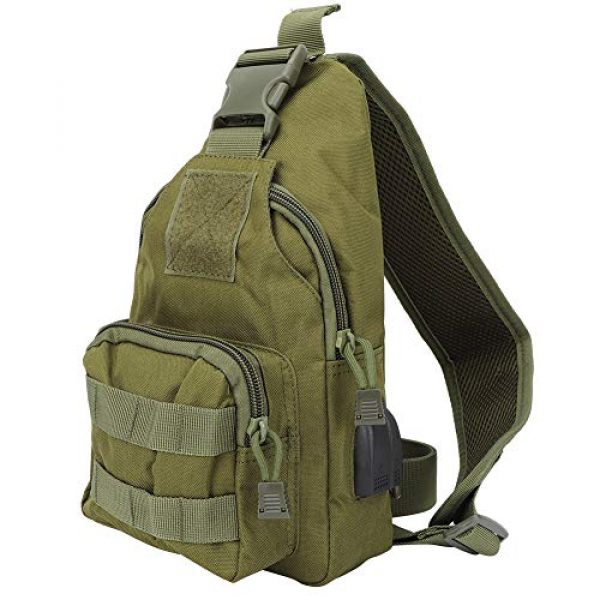 Liyeehao Tactical Backpack 1 Liyeehao Shoulder Bag, Convenient Tactics Bag, for Hiking Camping